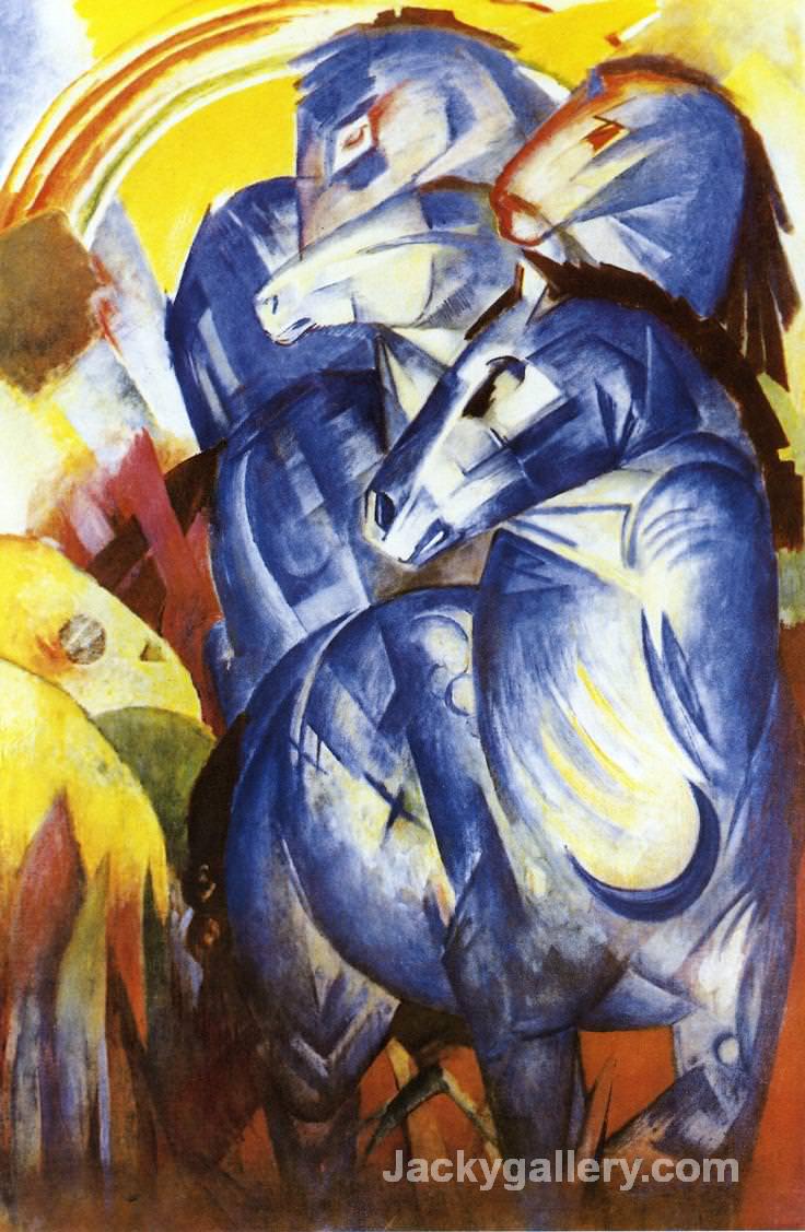 The Tower of Blue Horses by Franz Marc paintings reproduction